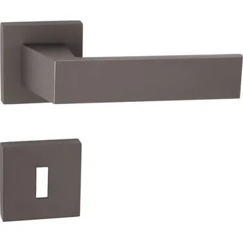 Dveřní kování MP KOVÁNÍ TI - MAYA - HR 3033Q Provedení: KL/KL. na rozetách (bez spodní rozety), Povrch: TITAN