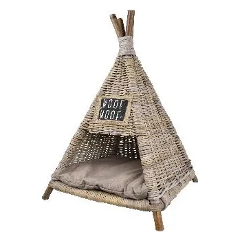 Bouda pro psa Van der Leeden Bouda pro psa, ratan, přírodní, 50x50x82cm|Van Der Leeden 1915