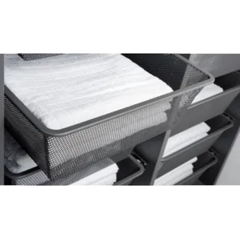 Odpadkový koš Interex Výsuvný šatní koš SIMPLE / Antracit 500 mm