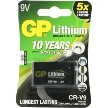 Článková baterie GP Baterie: lithiové 9V 6F22 Počet čl:1