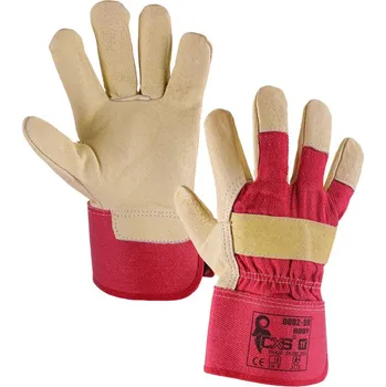 Pracovní rukavice CXS Rukavice BUDY - velikost 9 a 11 Velikost 9 červená