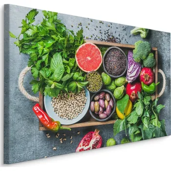 MyBestHome BOX Plátno Zelenina, Ovoce A Koření Varianta: 30x20