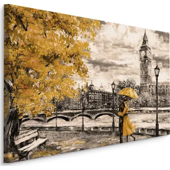 Plátno Milenci Obdivující Panorama Londýna I. Varianta: 40x30