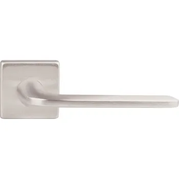 Dveřní kování Twin Rozetová klika LEKO VITTORIA / Nikl kartáčovaný Rozeta na bezpečnostní klíč /PZ/