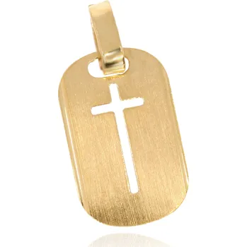 Přívěsek Zlatnictví Helios Přívěsek destička s křížem