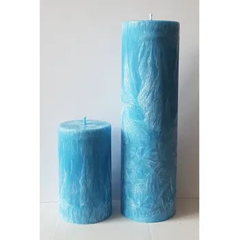 Svíčka Oltářní modrá svíčka, Druh c) Válec - průměr 6,2cm, výška 10,7cm