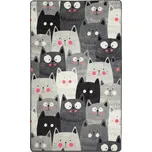 Dětský koberec Cats 140x190 cm šedý