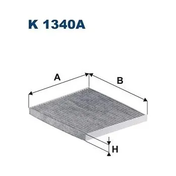 Klimatizace automobilu Filtr, vzduch v interiéru FILTRON K 1340A