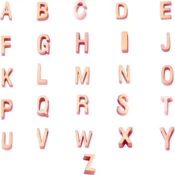 Šperk Šperky4U Navlékací ocelový přívěsek iniciála - písmeno - PP-1022-P