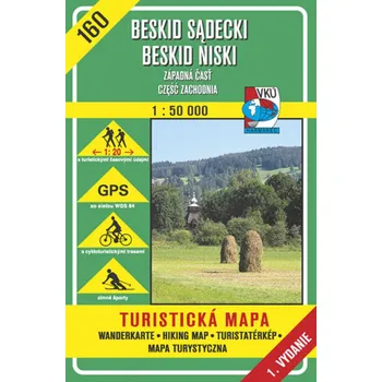 Beskid Sadecki Beskid Niski Západná časť 1:50 000