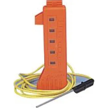 Chov hospodářského zvířete Diodová zkoušečka Gallagher 1500-7500V se zem. tyčkou, oranžová