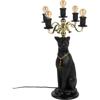 Lampička Černá stolní lampa Bold Monkey Proudly Crowned Panther 62 cm