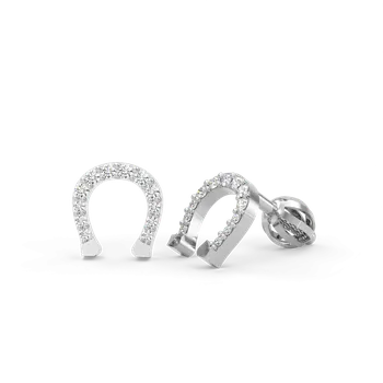 Náušnice SOLUNA FELICITY zářivé zlaté náušnice se zirkony bílé zlato