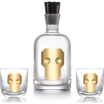 Sklenice Karafa Hamlet zlato 1200 ml + 2 sklenice na whiskey