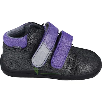 Dívčí tenisky Beda Barefoot Dark violette 02 - celoroční boty s membránou 29