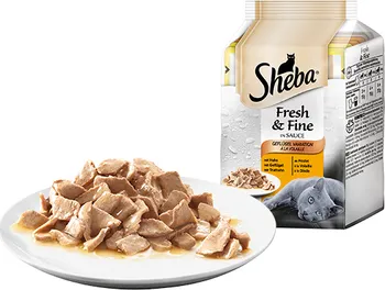 Krmivo pro kočku Sheba Fresh Fine kapsa Drůbeží výběr 6 x 50 g