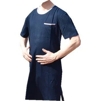 Pánská noční košile xcena Pánská noční košile modrá jednobarevná Velikost: M