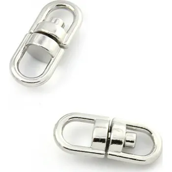 Materiál na výrobu šperku Ocelový otočný konektor 16,5mm - 1Ks+B - 1Ks