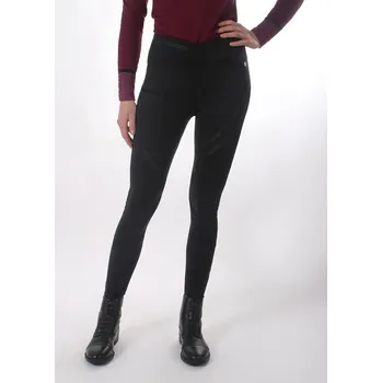 Jezdecké kalhoty QHP Legíny Raquel QHP, s gripem, zimní, dámské, černé 38