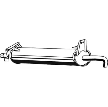 Tlumič výfuku Střední tlumič výfuku ASMET 04.005