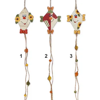 Drak závěs dřevo 49cm mix (527407)