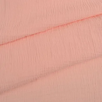 Látka mušelin/dvojitá gázovina Bella světle růžová