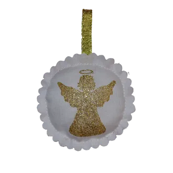 Vánoční dekorace Ozdobička kulatá malá 02