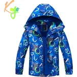 Chlapecká jarní, podzimní bunda, zateplená - KUGO B2836a, modrá Barva: Modrá, Velikost: 98