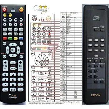 General PHILIPS RD5861 - náhradní dálkový ovladač