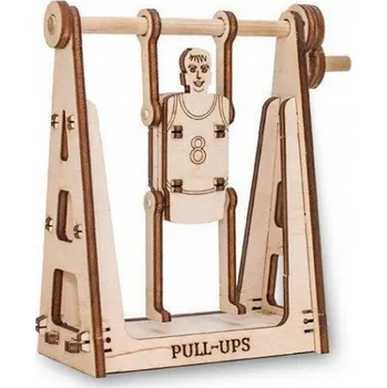 3D puzzle 3D dřevěné puzzle EWA Sportovec - hnědé