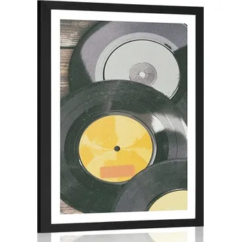 Plakát Dovido Plakát s paspartou staré desky gramofonu