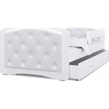 Postel Dětská postel MEGI 200 x 90 cm BÍLÁ