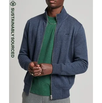 Pánská mikina Superdry pánská mikina Organic Cotton Vintage Logo Zip - Námořnická modrá - XXXL