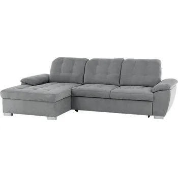 Sedací souprava Sedací souprava, šedá látka, levá, EVANGELIN