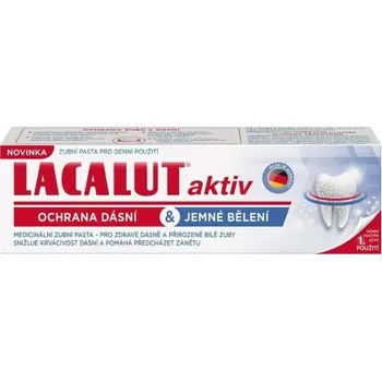 zubní pasta Lacalut Aktiv ochrana dásní a jemné bělení