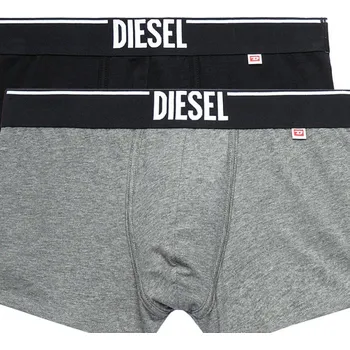 Boxerky Pánské boxerky 2ks 00SMKX-0LDAQ-E5688 - černá,červená - Diesel černá/červená L