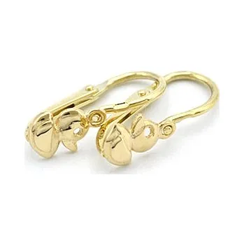 Náušnice B&B Goldinvestic Zlaté dětské náušnice kačenky Žlutá