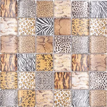 Skleněná mozaika 29,8x29,8 cm hnědá XCM WL58