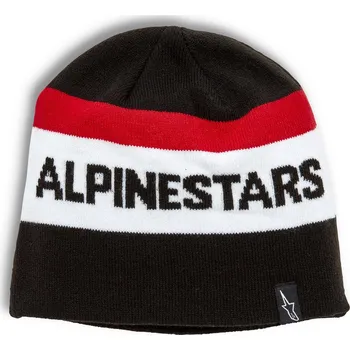 Čepice čepice STAKE BEANIE, ALPINESTARS (černá/červená/bílá)