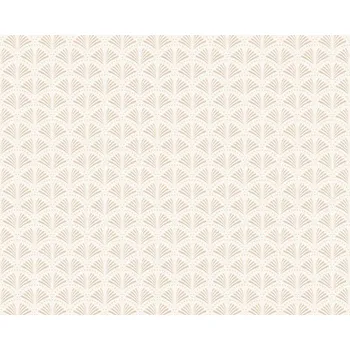 Tapeta Vliesová tapeta vějíře a tečky, béžová, bílá 379571 / Tapety na zeď 37957-1 Trendwall 2 (0,53 x 10,05 m) A.S.Création