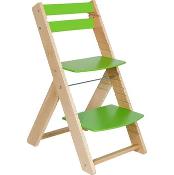 Jídelní židle Woodpartner rostoucí židle Vendy buková lak zelená