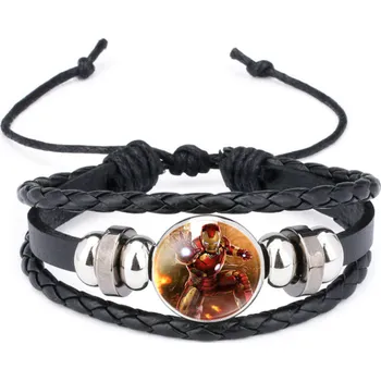 Náramek Načančaná.cz Dětský kožený náramek Iron Man