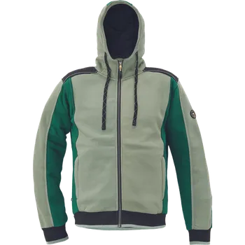Pánská mikina ČERVA DAYBORO mikina s kapucí Barva: mechově zelená, Velikost: 4XL