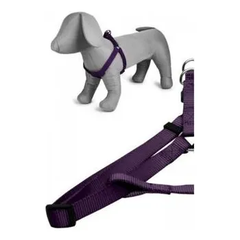 Postroj pro psa Papillon postroj velký jednobarevný 46 - 75 cm - fialový
