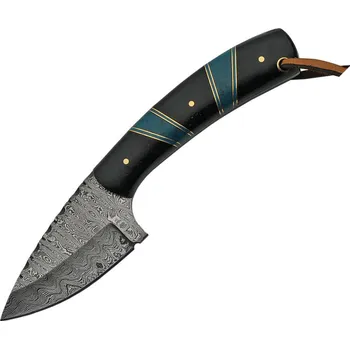lovecký nůž Damascus Hunter Turquoise
