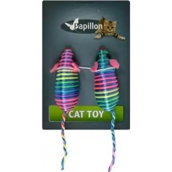 Hračka pro kočku Hračka pro kočky 2 barevné myšky