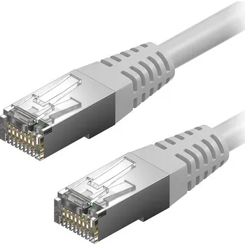 Datový kabel AlzaPower Patch CAT6 FTP 0.5m šedý