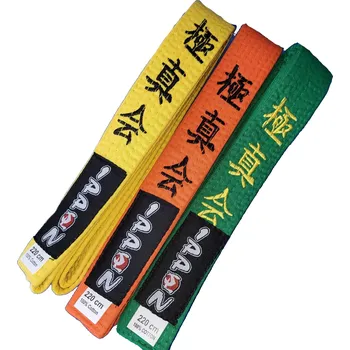 Opasek PÁSEK IPPON S VÝŠIVKOU Barva: Oranžová, Velikost: 260