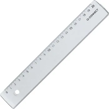 pravítka Q-CONNECT transparentní 20 cm