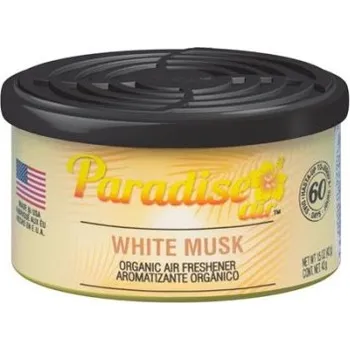 Vůně do auta Paradise Air Organic Air Freshener, vůně White Musk